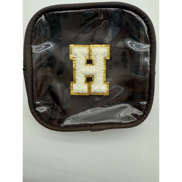 Clear Mini Makeup/Cosmetic Bag  "H" - Picture 1 of 5
